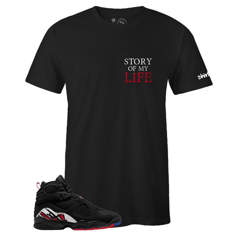 Air Jordan 8 Retro Playoffs Inspired Crew Neck Legacy T-shirt
