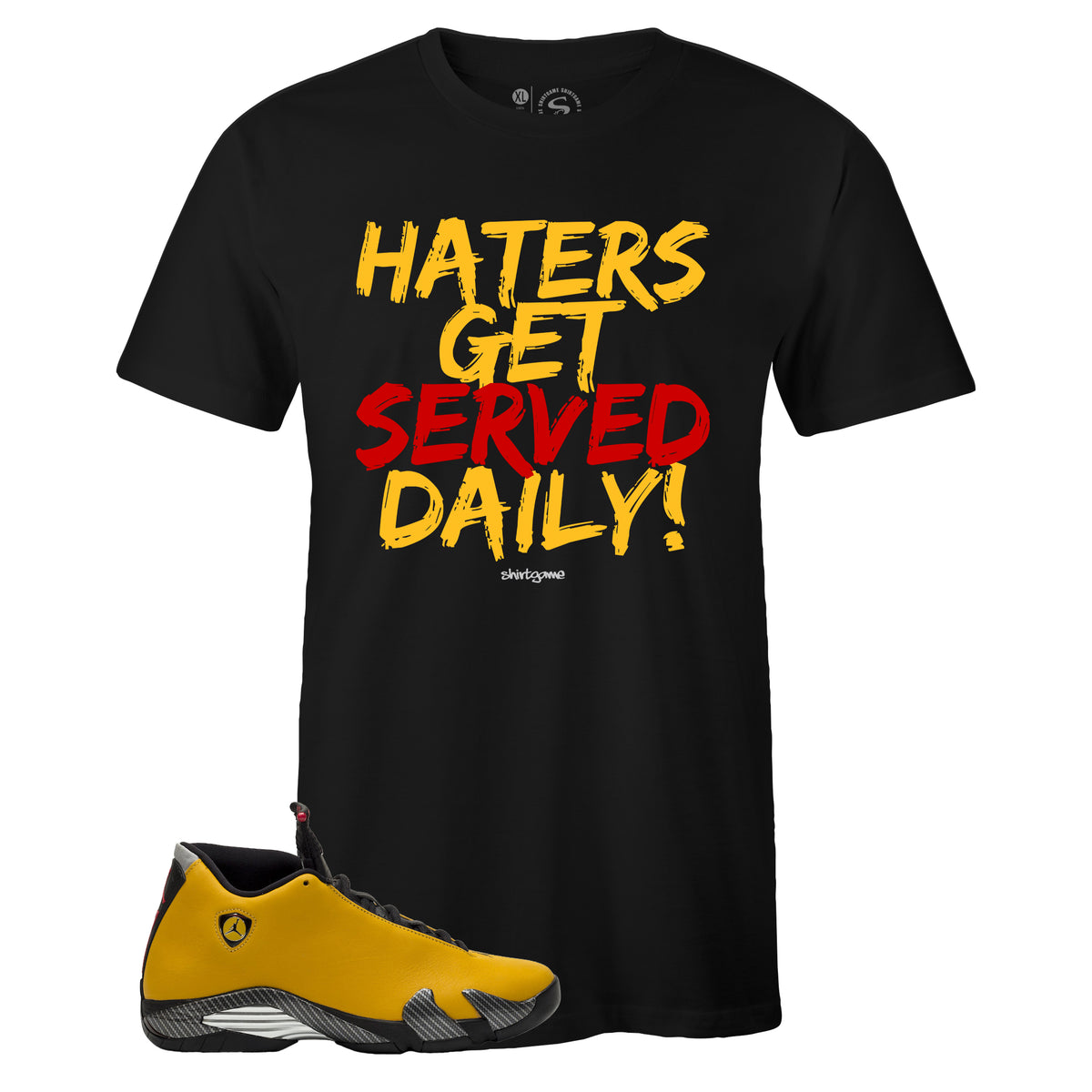 Jordan 14 yellow shirt top