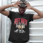 Black Crew Neck 'Deez Nuts' Funny Graphic T-shirt