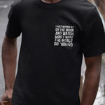 Black Crew Neck 'Moon Watcher' T-shirt
