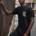 Black Crew Neck 'Moon Watcher' T-shirt