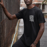 Black Crew Neck 'Moon Watcher' T-shirt