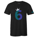 Air Jordan 6 Retro Aqua Inspired Crew Neck Royale Six T-shirt