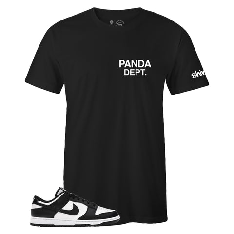 T-shirt to Match Nike SB Dunk Low Panda - Dept Black Sneaker Tee