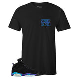 Air Jordan 6 Retro Aqua Inspired Crew Neck SNKR RICH T-shirt