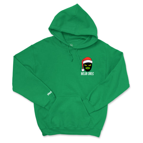 Mean Ones - Green Grinch-inspired Holiday Hoodie for a Naughty and Nice Twist
