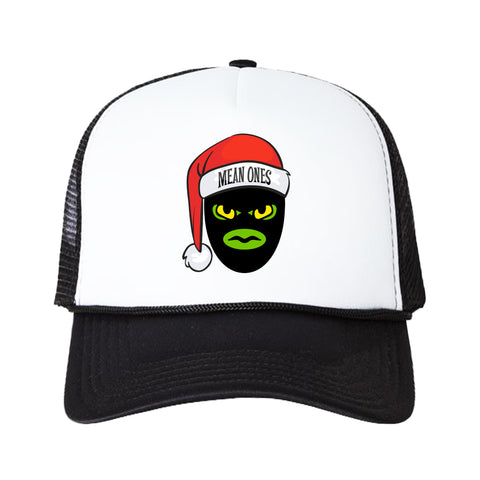 Mean Ones' Holiday Trucker Hat - White/Black - Limited Edition