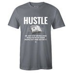 Grey Crew Neck HUSTLE T-shirt to Match Cool Grey 11s 2021