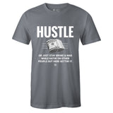 Grey Crew Neck HUSTLE T-shirt to Match Cool Grey 11s 2021