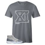 Grey Crew Neck XI T-shirt to Match Cool Grey 11s 2021