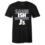 Black Crew Neck SAME ISH DIFFERENT J's T-shirt To Match Air Jordan Retro 4 Cool Grey