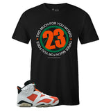 Black Crew Neck 23 T-shirt To Match Air Jordan 6 Retro Be Like Mike Gatorade