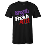 Black Crew Neck BREATH OF FRESH AIR T-shirt To Match Nike Air Barrage Mid Raptors