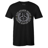 Black Crew Neck ELITE SNEAKER SOCIETY T-shirt To Match Air Jordan Retro 4 Cool Grey