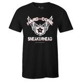 Black Crew Neck HARDCORD SNEAKERHEAD T-shirt To Match Air Jordan Retro 1 OG Gym Red