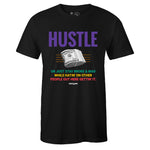 Black Crew Neck HUSTLE Sneaker T-shirt To Match Air Max 1 Windbreaker