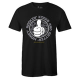 Black Crew Neck ROCKIN' KICKS T-shirt To Match Air Jordan Retro 4 Cool Grey