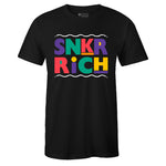 Black Crew Neck SNKR RICH Laces T-shirt To Match Air Max 1 Windbreaker