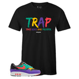 Black Crew Neck TRAP Sneaker T-shirt To Match Air Max 1 Windbreaker