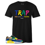 Black Crew Neck TRAP T-shirt To Match Nike Air Max 90 Viotech 2.0