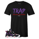 Black Crew Neck TRAP Sneaker T-shirt To Match Nike Air Barrage Mid Raptors