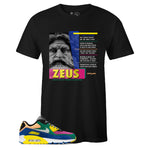 Black Crew Neck ZEUS Sneaker T-shirt To Match Nike Air Max 90 Viotech 2.0
