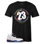 Black Crew Neck 23 T-shirt to Match Air Jordan Retro 5 Alternate Bel Air