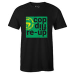 Black Crew Neck COP FLIP RE-UP T-shirt to Match Air Jordan Retro 5 Oregon Ducks