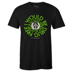 Black Crew Neck DRUG FREE T-shirt to Match Air Jordan Retro 6 Electric Green