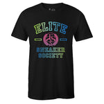Black Crew Neck ELITE SNEAKER SOCIETY T-shirt To Match Air VaporMax Plus Aurora Green