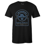 Black Crew Neck ELITE SNEAKER SOCIETY T-shirt to Match Air Jordan Retro 1 University Blue