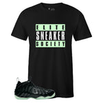 Black Crew Neck ELITE SNEAKER SOCIETY T-shirt To Match Air Foamposite One All-Star