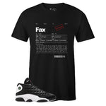 Black Crew Neck FAX MOTIVATION T-shirt to Match Air Jordan Retro 13 Reverse He Got Game