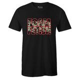 Black Crew Neck FOAM FETISH T-shirt To Match Air Foamposite Pro Laser Crimson
