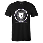 Black Crew Neck HUSTLERS UNIVERSITY T-shirt to Match Air Jordan Retro 11 CONCORD