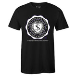 Black Crew Neck HUSTLERS UNIVERSITY T-shirt to Match Air Jordan Retro 11 CONCORD