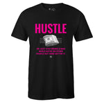 Black Crew Neck HUSTLE T-shirt to Match Ambush x Nike Dunk High Lethal Pink