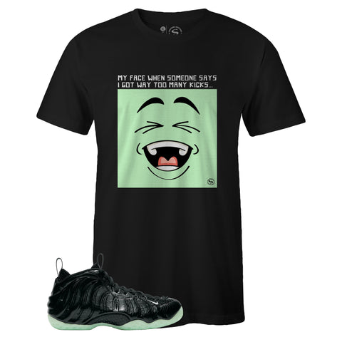 Black Crew Neck LOL T-shirt To Match Air Foamposite One All-Star