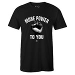 Black Crew Neck MORE POWER T-shirt to Match Air Jordan Retro 11 Jubilee