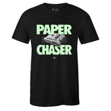 Black Crew Neck PAPER CHASER T-shirt To Match Air Foamposite One All-Star