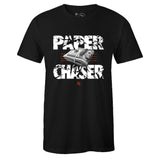 Black Crew Neck PAPER CHASER T-shirt To Match Air Foamposite One Shattered Backboard