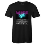Black Crew Neck PAY ME IN CRYPTO Graphic Novelty T-shirt