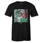 Black Crew Neck QUARANTINE T-shirt to Match Air Jordan Retro 1 OG Pine Green