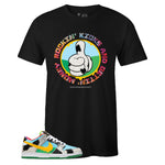 Black Crew Neck ROCKIN' KICKS T-shirt to Match Nike SB Dunk Low Chunky Dunky