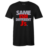 Black Crew Neck SAME ISH DIFFERENT J's T-shirt To Match BRED 4