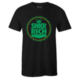 Black Crew Neck SNKR RICH T-shirt to Match Air Jordan Retro 5 Oregon Ducks