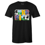Black Crew Neck SNKR RICH T-shirt to Match Nike SB Dunk Low Chunky Dunky