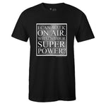 Black Crew Neck SUPER POWER T-shirt to Match Air Jordan Retro 11 Jubilee