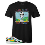 Black Crew Neck CONNECT T-shirt to Match Nike SB Dunk Low Chunky Dunky