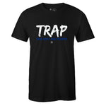 Black Crew Neck TRAP T-shirt to Match Air Jordan Retro 14 Hyper Royal